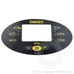 Overlay for SP800 Oval Touch Panel