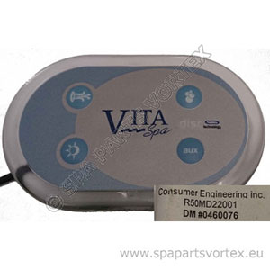 Vita Spa Remote Touch Control Panel (4 Button)