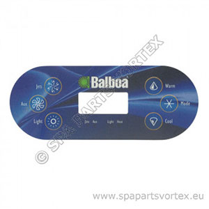 Balboa VL600S Overlay 6 Button (1p + aux)